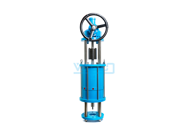  Linear Pneumatic Actuator with Top Handwheel