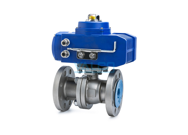 Electric 2pieces Flange Ball Valve